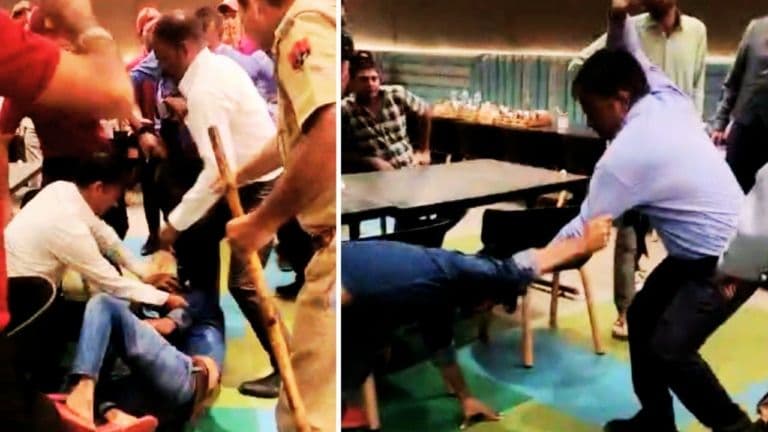 होटल में थाली से पनीर की सब्जी गिरने पर हुआ ऐसा बवाल कि जमकर चले लात-घूंसे, देखें Video